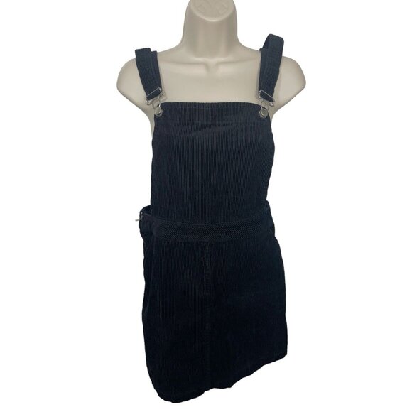 Divided Dresses & Skirts - H&M DIVIDED Women's Size 6 Black Corduroy Overall Dress 100% Cotton